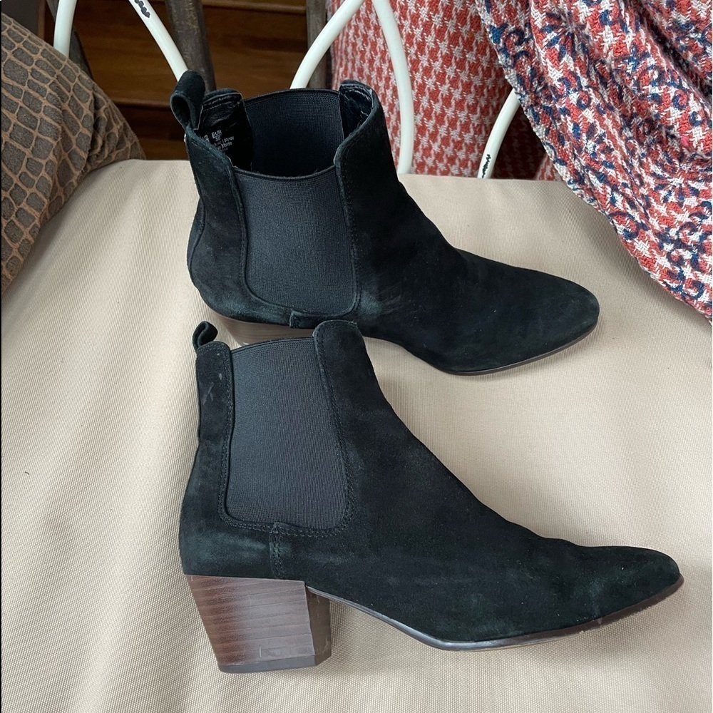 Sam Edelman Reesa Suede Boots in Black Size 6